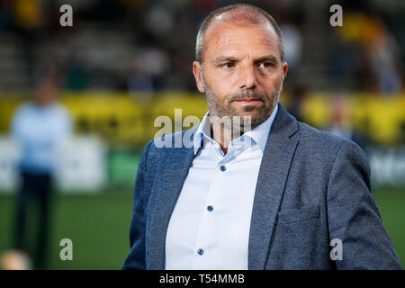 Venlo, Niederlande. 20 Apr, 2019. Fußball, niederländischen Eredivisie Saison 2018 - 2019, Covebo Stadion De Koel, VVV Venlo Trainer Maurice Steijn Credit: Pro Schüsse/Alamy leben Nachrichten Stockfoto