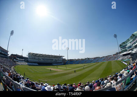 Leeds, West Yorkshire, UK. 21. Apr 2019. Allgemeine Stadion während der Royal London einen Tag Pokalspiel Yorkshire Viking vs Lancashire Blitz im Emerald Headingley Stadium, Leeds, West Yorkshire. Credit: Touchlinepics/Alamy leben Nachrichten Stockfoto