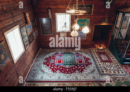 Moschee in Kruszyniany Dorf, ehemaligen Polnischen Tataren Beilegung innerhalb von sokolka County, Woiwodschaft Podlachien, Polen Stockfoto