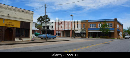 Einen Ruhigen Nachmittag in der Innenstadt von Columbia, einer kleinen Küstenstadt in North Carolina. Stockfoto