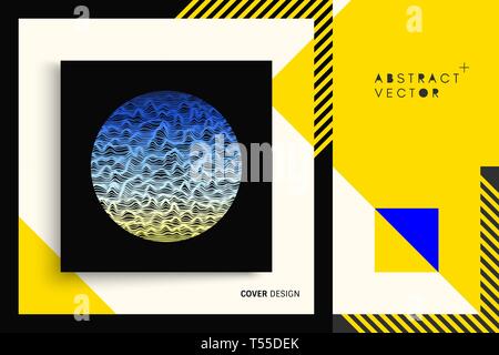 Abstrakte wellig Hintergrund. Dynamische Wirkung. Futuristische Vector Illustration. Stock Vektor