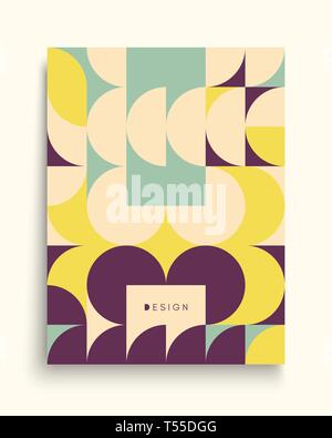 Cover Design Template für Werbung. Abstrakte bunten geometrischen Design. Muster kann als Vorlage für die Broschüre, Geschäftsbericht, Magazin, Po verwendet werden. Stock Vektor