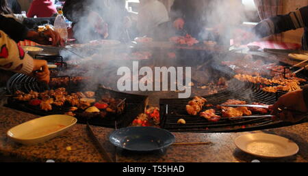 Türkische meatball - Grill Grill Stockfoto