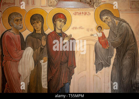 Georgien, Martvili, 01. September 2018 Kloster ist ein Georgianisches Klosteranlage. Martvili-Chkondidi Kathedrale. Stockfoto