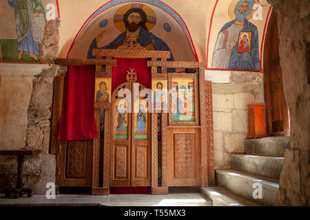 Georgien, Martvili, 01. September 2018 Kloster ist ein Georgianisches Klosteranlage. Martvili-Chkondidi Kathedrale. Stockfoto