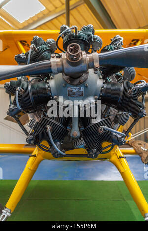 Boeing Stearman PT-27 Kaydet im Norfolk und Suffolk Aviation Museum, Flixton, Suffolk, Großbritannien Stockfoto