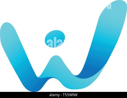 Buchstabe w Logo template Vector Illustration icon-Element Download - Vektor Stock Vektor