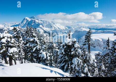 Mount Baker Skigebiet im Staat Washington, USA Stockfoto