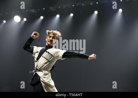 Belarus, Gomel, 27. Februar 2018. Konzertsaal. Rede des Nationalen Georgischen Ballett Sukhishvili Stockfoto