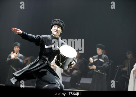 Belarus, Gomel, 27. Februar 2018. Konzertsaal. Rede des Nationalen Georgischen Ballett Sukhishvili Stockfoto