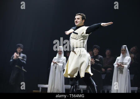 Belarus, Gomel, 27. Februar 2018. Konzertsaal. Rede des Nationalen Georgischen Ballett Sukhishvili Stockfoto