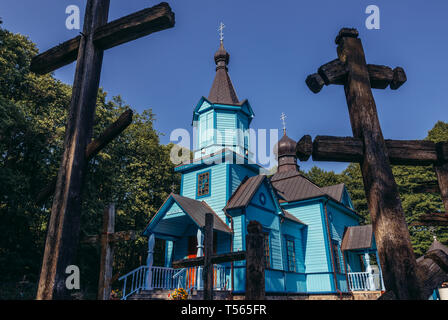 Orthodoxe Kirche der Ikone der Mutter Gottes in Koterka, einem kleinen Dorf in der Nähe von Tokary, Woiwodschaft Podlachien in Polen Stockfoto