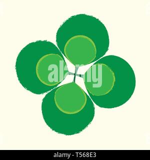 Shamrock Fourleaf Symbol Stock Vektor