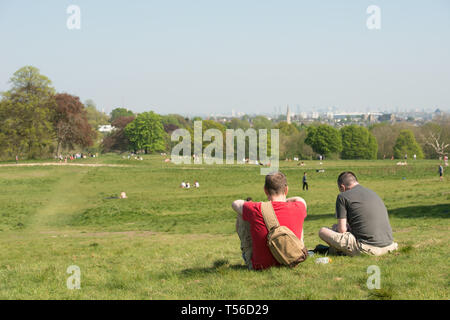Hampstead Heath, London, UK. 21. April 2019. © Byron Kirk Stockfoto