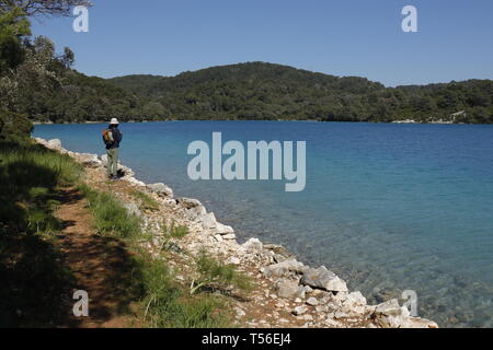 Der kleine See im Nationalpark Mljet, insel Mljet, Kroatien Stockfoto