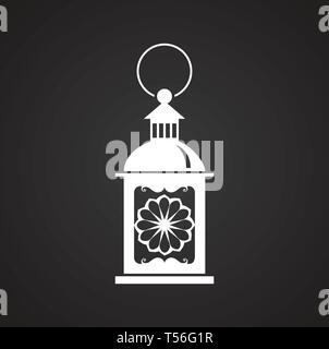 Lantern Symbol auf Hintergrund für Grafik- und Webdesign. Einfachen Vektor unterzeichnen. Internet Konzept Symbol für Website Taste oder mobile App. Stock Vektor