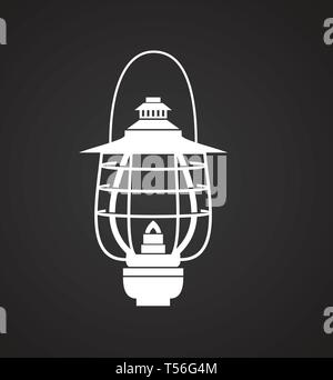 Lantern Symbol auf Hintergrund für Grafik- und Webdesign. Einfachen Vektor unterzeichnen. Internet Konzept Symbol für Website Taste oder mobile App. Stock Vektor