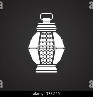 Lantern Symbol auf Hintergrund für Grafik- und Webdesign. Einfachen Vektor unterzeichnen. Internet Konzept Symbol für Website Taste oder mobile App. Stock Vektor