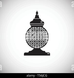 Lantern Symbol auf Hintergrund für Grafik- und Webdesign. Einfachen Vektor unterzeichnen. Internet Konzept Symbol für Website Taste oder mobile App. Stock Vektor