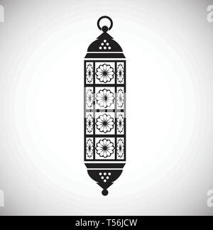 Lantern Symbol auf Hintergrund für Grafik- und Webdesign. Einfachen Vektor unterzeichnen. Internet Konzept Symbol für Website Taste oder mobile App. Stock Vektor