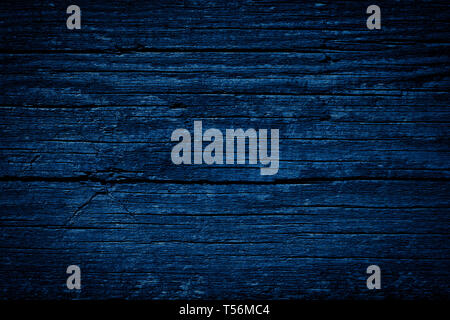 Textur Marine Blau der Alten rauhen Holz. Zusammenfassung Hintergrund für Design. Vintage Retro Stockfoto
