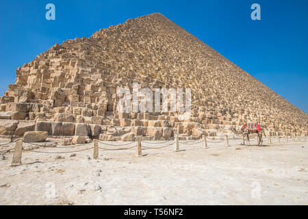 Die Pyramiden von Gizeh in Ägypten Stockfoto
