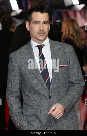 Die Europäische Premiere von 'Dumbo' im Curzon Mayfair - Ankunft mit: Colin Farrell, Wo: London, Vereinigtes Königreich, wenn: 21 Mar 2019 Credit: Mario Mitsis/WENN.com Stockfoto