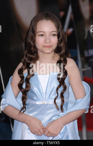 LOS ANGELES, Ca. 20. April 2006: Schauspielerin Jodelle Ferland im Rahmen der Weltpremiere in Hollywood, von ihren neuen Film Silent Hill. © 2006 Paul Smith/Featureflash Stockfoto