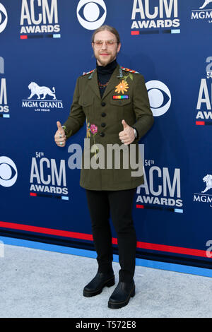 April 7, 2019 - Las Vegas, Nevada, United States - Ian Fitchuk besucht der 54 Akademie der Country Music Awards im MGM Grand Arena in Las Vegas, Nevada. (Bild: © Debby Wong/ZUMA Draht) Stockfoto