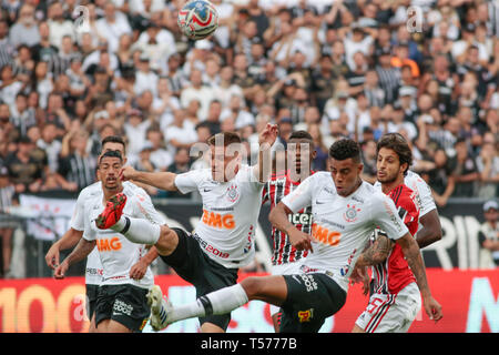 Sao Paulo, Brasilien. 21 Apr, 2019. SP - Sao Paulo - 04/21/2019 - Paulista 2019, Korinther vs Sao Paulo Foto: Marcello Zambrana/AGIF AGIF/Alamy Credit: Live-Nachrichten Stockfoto