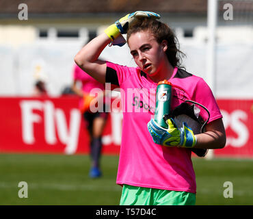 Borehamwood, Großbritannien. 21. April 2019. Kirstie Levell von Everton Damen während der Frauen Super League Spiel zwischen Arsenal und FC Everton Ladies an Langeweile Holz, Langeweile Holz am 21 Apr 2019 in Peterborough, England Credit: Aktion Foto Sport/Alamy leben Nachrichten Stockfoto