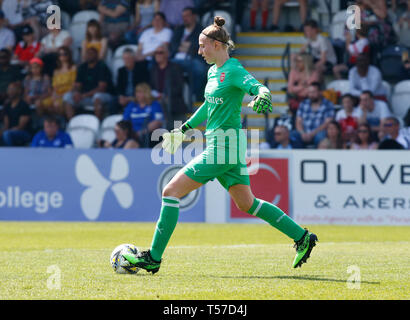 Borehamwood, Großbritannien. 21. April 2019. Sari Van Veenendaal von Arsenal während der Frauen Super League Spiel zwischen Arsenal und FC Everton Ladies an Langeweile Holz, Langeweile Holz am 21 Apr 2019 in Peterborough, England Credit: Aktion Foto Sport/Alamy leben Nachrichten Stockfoto