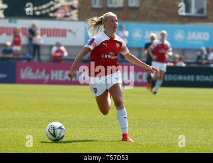 Borehamwood, Großbritannien. 21. April 2019. Beth Mead von Arsenal während der Frauen Super League Spiel zwischen Arsenal und FC Everton Ladies an Langeweile Holz, Langeweile Holz am 21 Apr 2019 in Peterborough, England Credit: Aktion Foto Sport/Alamy leben Nachrichten Stockfoto