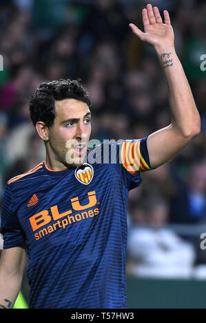 SEVILLA, 21-04-2019. Primera Division Liga. LaLiga. Estadio Benito Villamarin. Daniel Parejo (Valencia CF) während des Spiels Real Betis - Valencia CF. Stockfoto