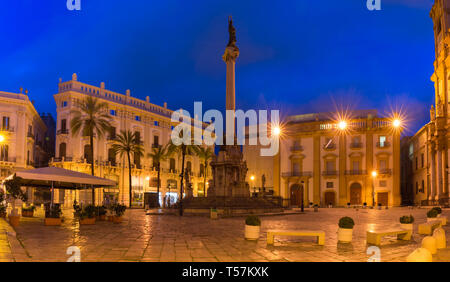 Piazza San Domenico, Palermo, Sizilien, Italien Stockfoto