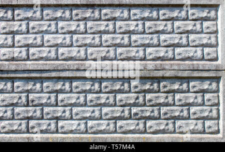 Betonplatte grau Zaun im Freien an einem sonnigen Tag closeup Stockfoto