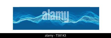 Musik abstrakt hintergrund blau. Equalizer für Musik, die Schallwellen mit Musik Wellen, Musik Hintergrund equalizer Vektor Konzept. Stock Vektor