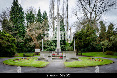 Altrincham Kriegerdenkmal Stockfoto