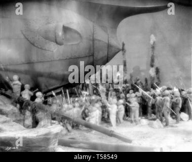 Die geheimnisvolle Insel 1929 Lionel Barrymore Lloyd Hughes Jane Daly (aka Jacqueline Gadsdon) Regisseur Lucien Hubbard Roman Jules Verne Alle Technicolor Metro Goldwyn Mayer Stockfoto