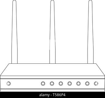 Wlan-Router. Übersicht Symbol Stock Vektor