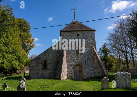 Die hl. Maria Magdalena Kirche, Madehurst, West Sussex, Großbritannien Stockfoto