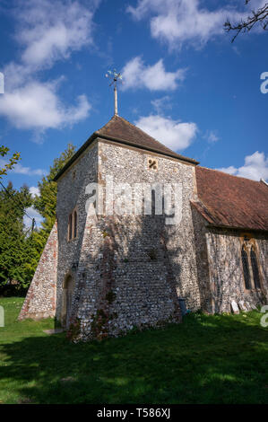 Die hl. Maria Magdalena Kirche, Madehurst, West Sussex, Großbritannien Stockfoto