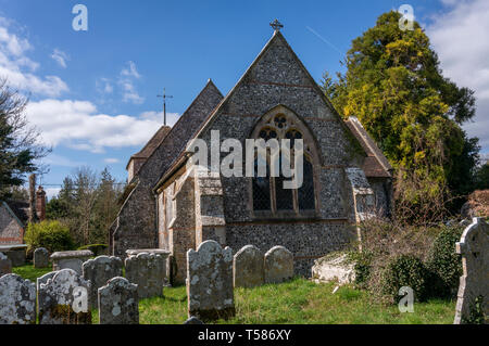 Die hl. Maria Magdalena Kirche, Madehurst, West Sussex, Großbritannien Stockfoto