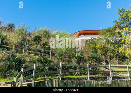 Die Bucht von Arcachon (Frankreich), L'Herbe, Dorf der Austernzucht in der Nähe von Cap Ferret Stockfoto