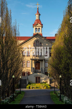 St. Ann's Academy, ein National Historic Site von Kanada in Victoria, British Columbia. Stockfoto