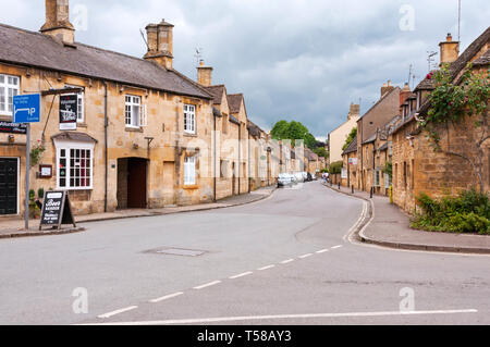 Ruhigen Straße in Chipping Campden, England Stockfoto