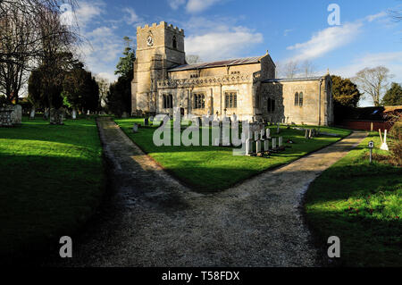 St Mary's Church, Bishopstone, North Wiltshire. Stockfoto