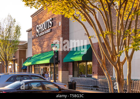 Sprossen Farmers Market Lebensmittelgeschäft in der Metro Atlanta am Shoppes in Webb Gin in Lawrenceville, Georgia. (USA) Stockfoto