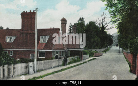 Almosen Häuser Donnington 1909 Stockfoto