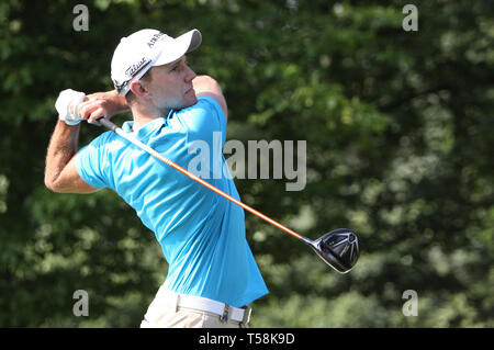 GUYANCOURT, Frankreich, Juli 03, 2015: Maximilian Kieffer (Ger) Während der dritten Runde der French Open, europäischen Golftour, Juli 03, 2015 auf dem G Stockfoto